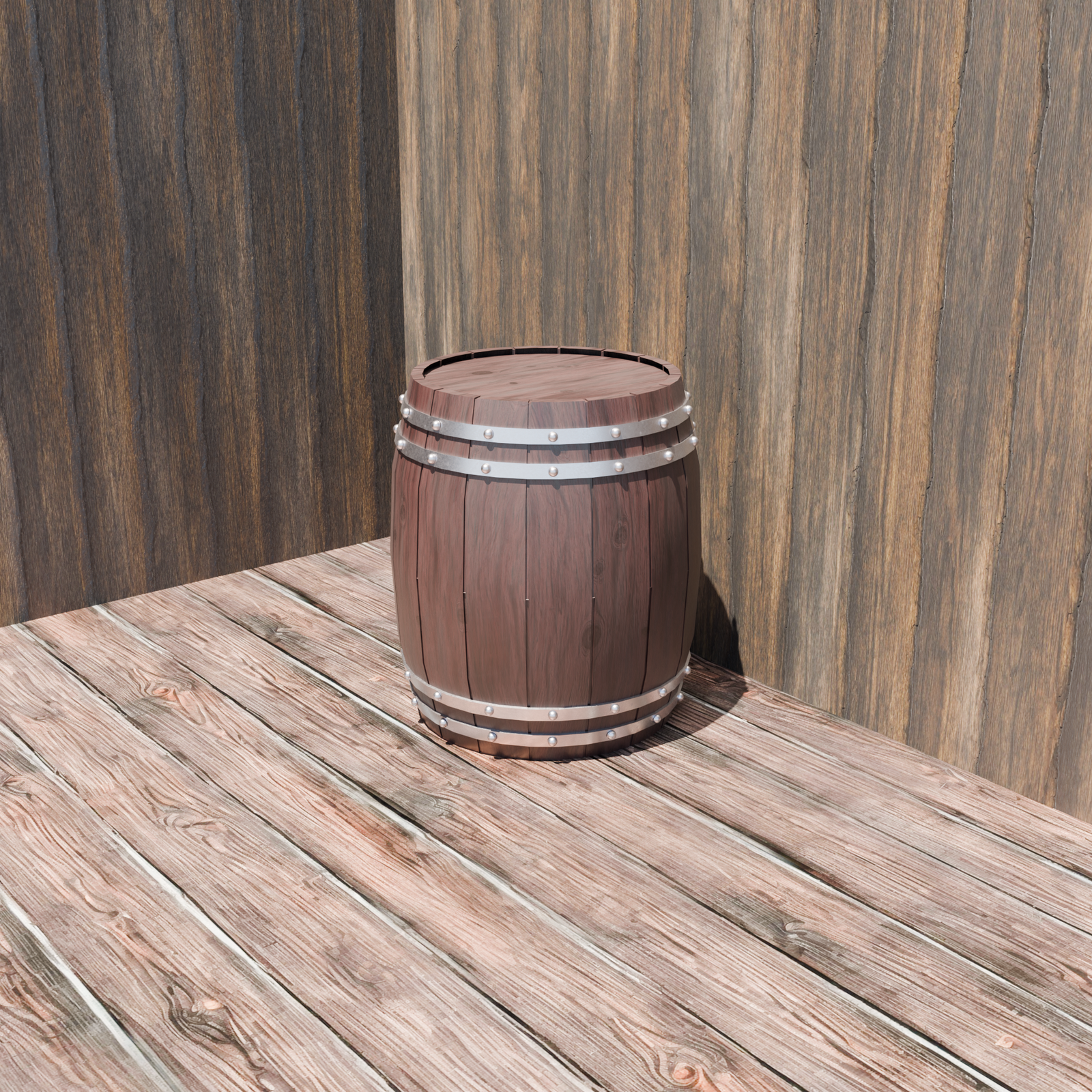 Low Poly Barrel | 3D Model by JamPre
